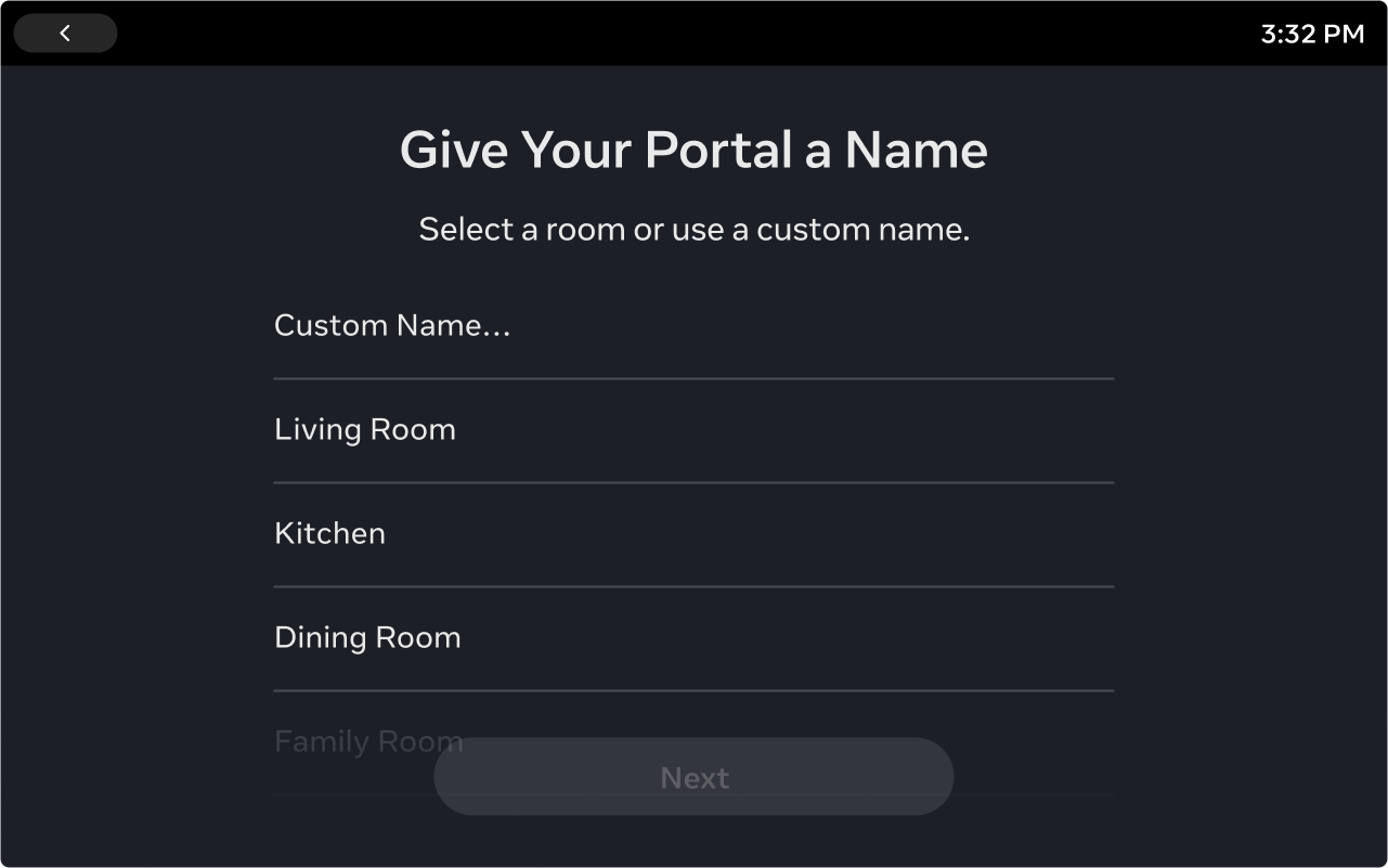 Portal Touch — Screen 1